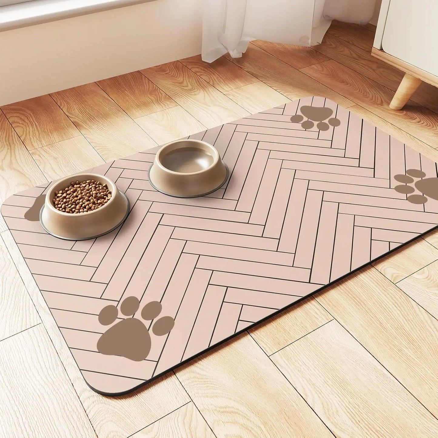 Quick-Dry Diatomite Pet Mat - Splash Resistant