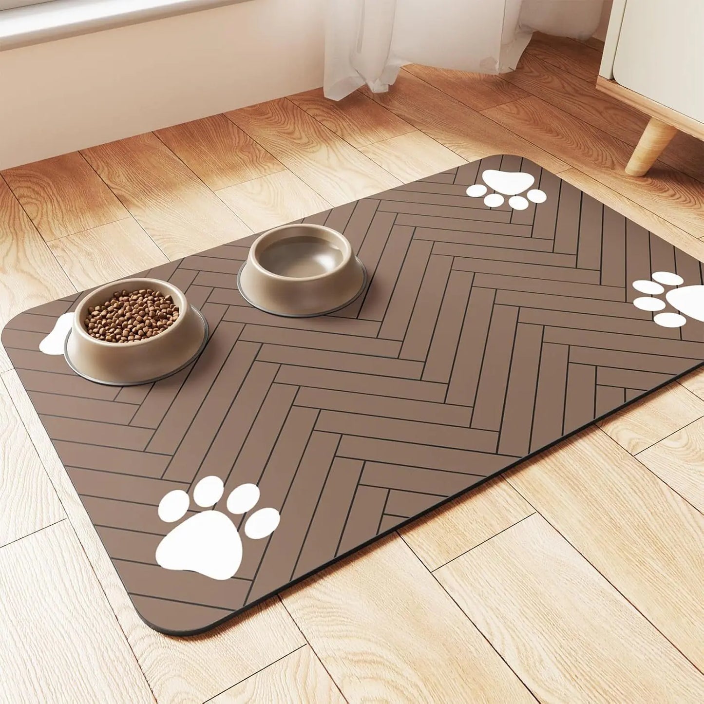 Quick-Dry Diatomite Pet Mat - Splash Resistant