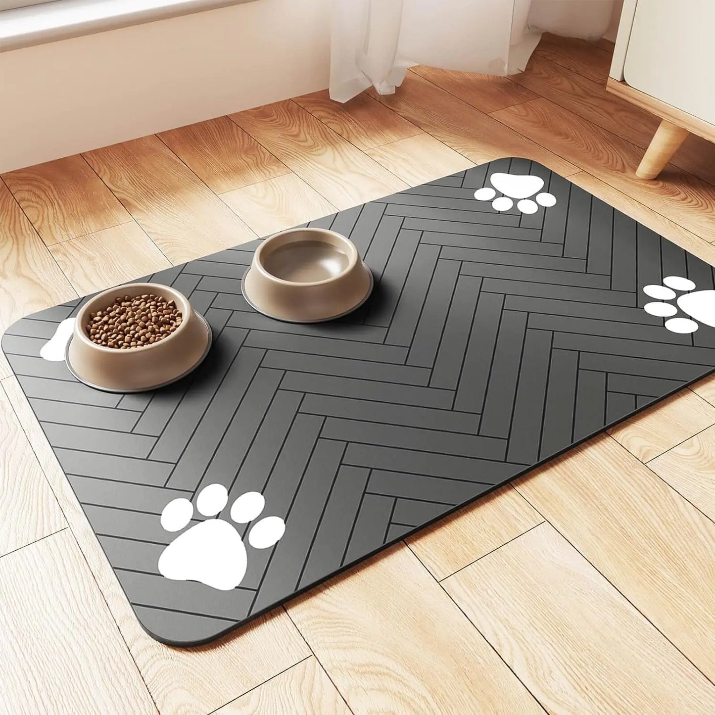 Quick-Dry Diatomite Pet Mat - Splash Resistant