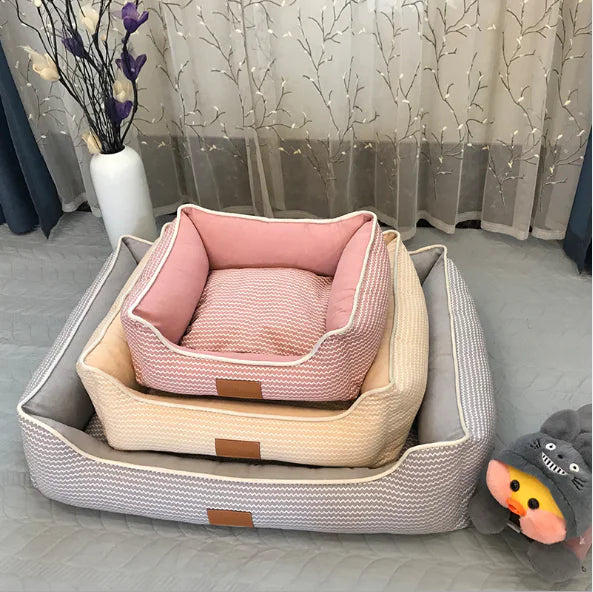 Removable Washable Cat Litter Mat - Breathable Cotton