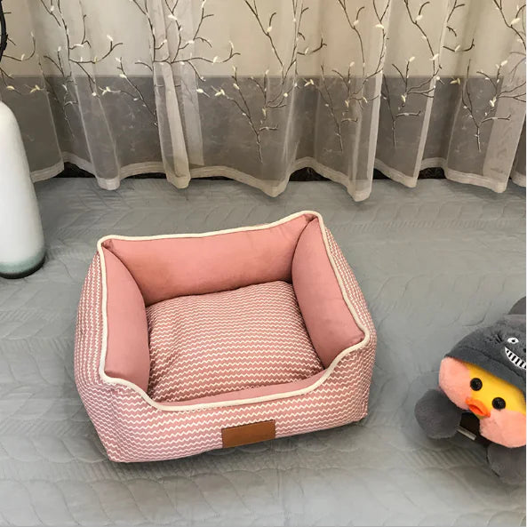 Removable Washable Cat Litter Mat - Breathable Cotton