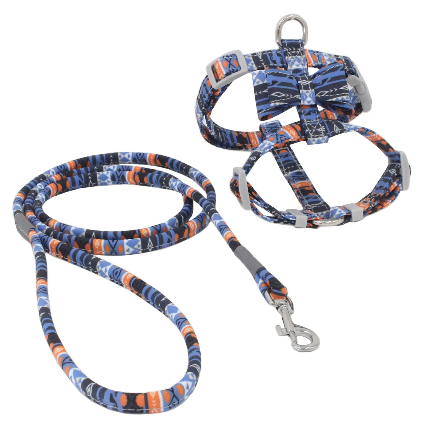 Floral Cat Harness & Secure Leash Set