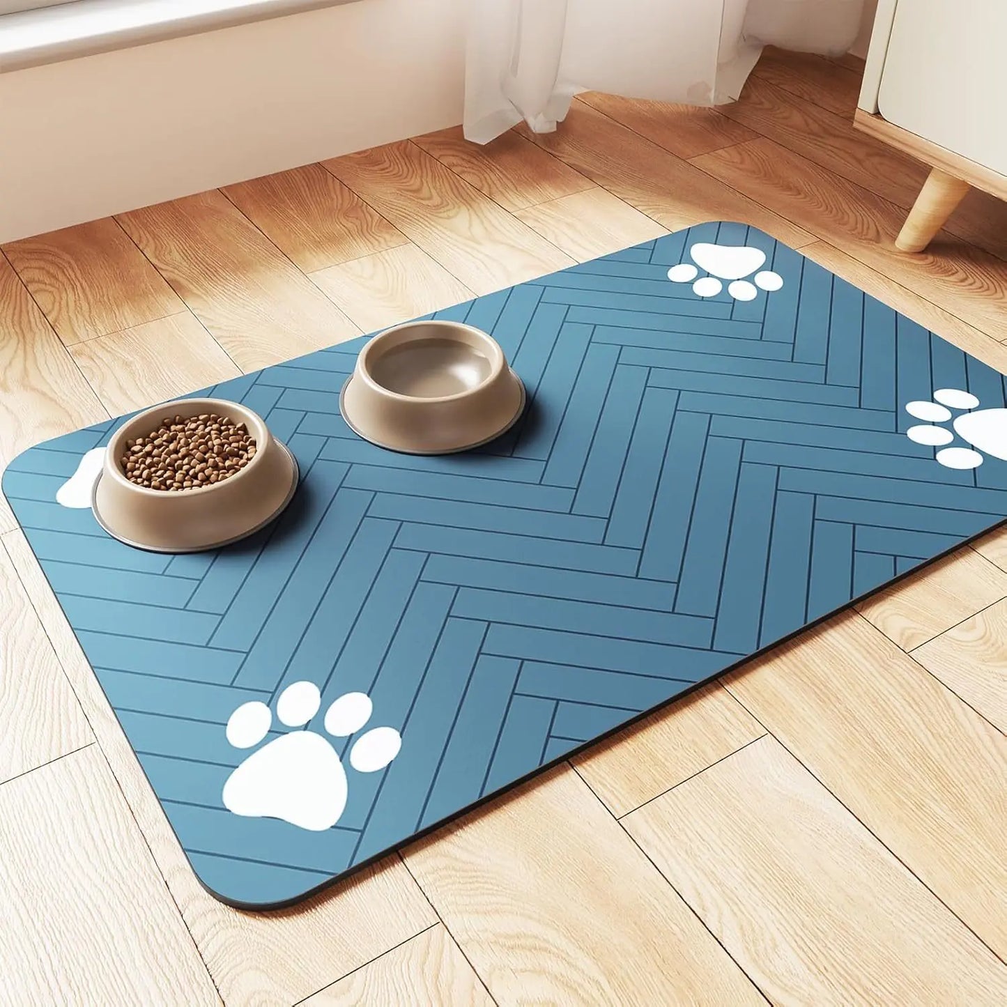Quick-Dry Diatomite Pet Mat - Splash Resistant