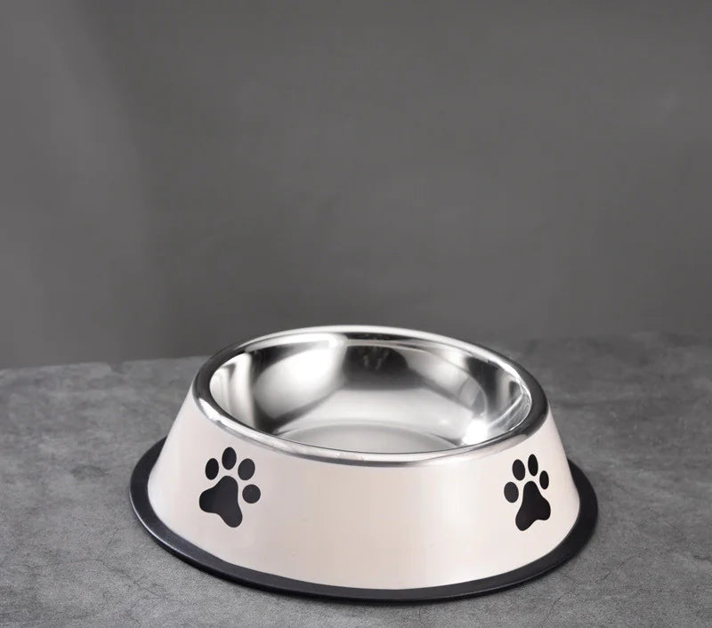 Non-Slip Printed Stainless Steel Cat Bowl