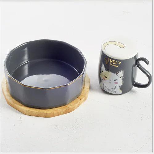 Ceramic Non-Slip Cat Bowl for Pets