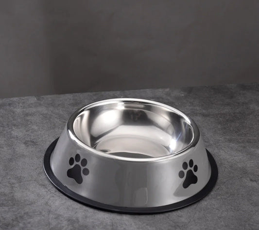 Non-Slip Printed Stainless Steel Cat Bowl