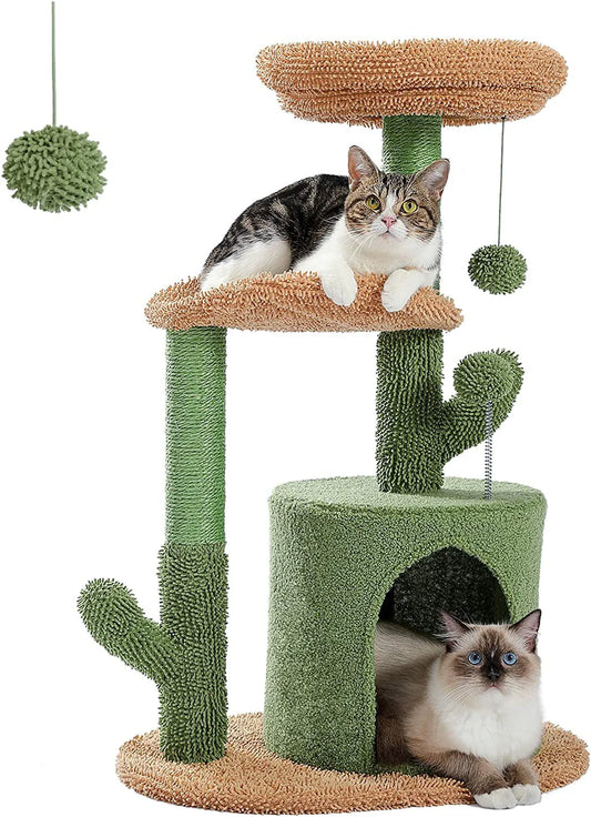 32-Inch Cactus Cat Climbing Frame